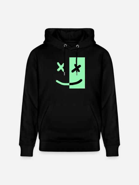Smiley - Stanley/Stella Unisex Bio-Hoodie CRUISER  - Schwarz