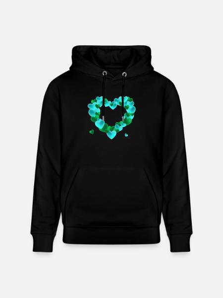 Herz aus Herzen - Stanley/Stella Unisex Bio-Hoodie CRUISER - Schwarz