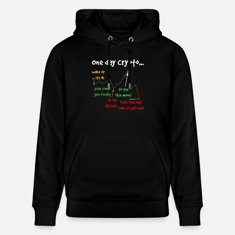 One day crypto - Stanley/Stella Unisex Bio-Hoodie CRUISER  - Schwarz