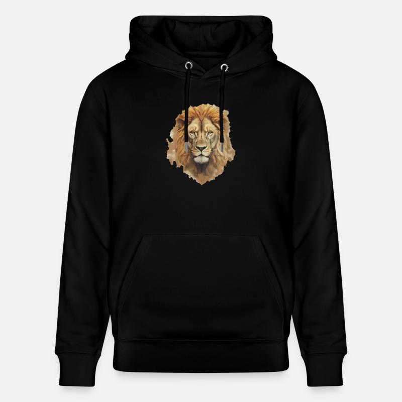 Lion - Sweat à capuche bio CRUISER Stanley/Stella Unisexe - noir