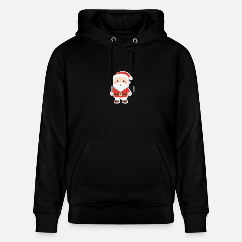 Weihnachtsmann - Illustration - Stanley/Stella Unisex Bio-Hoodie CRUISER - Schwarz
