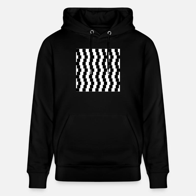 Optische Täuschung - Stanley/Stella Unisex Bio-Hoodie CRUISER - Schwarz