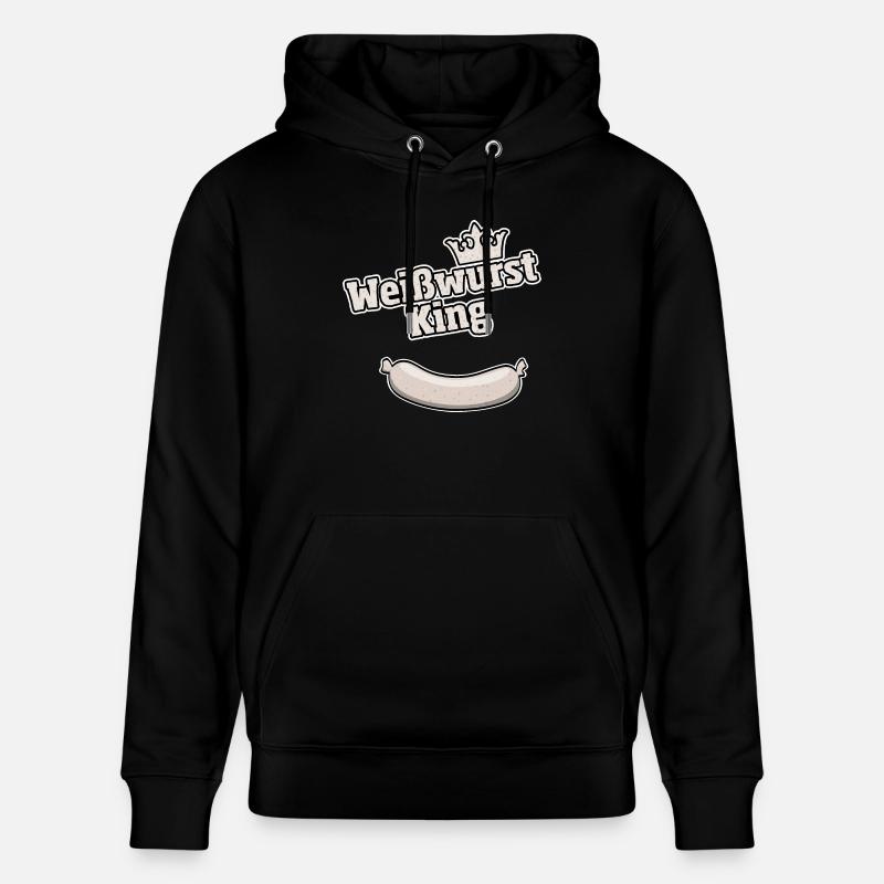 Weisswurst King Bavarois cadeau - Sweat à capuche bio CRUISER Stanley/Stella Unisexe - noir