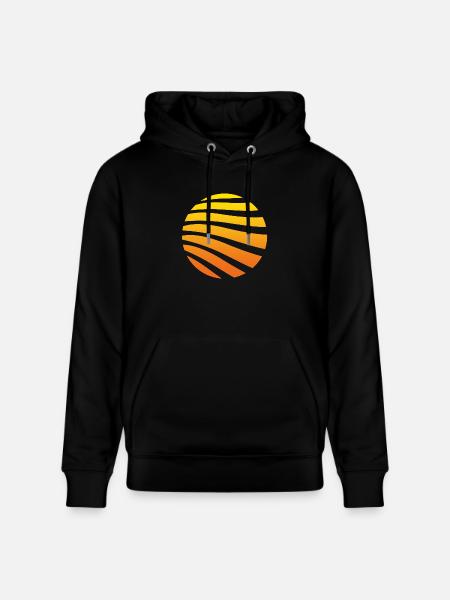 Sunset - Stanley/Stella CRUISER Unisex Organic Hoodie - black