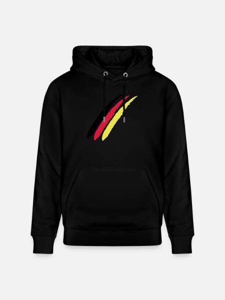 Germany German Fan Gift - Stanley/Stella CRUISER Unisex Organic Hoodie - black