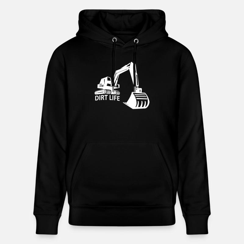 Bagger Baggerfahrer Dirt Life - Stanley/Stella Unisex Bio-Hoodie CRUISER  - Schwarz