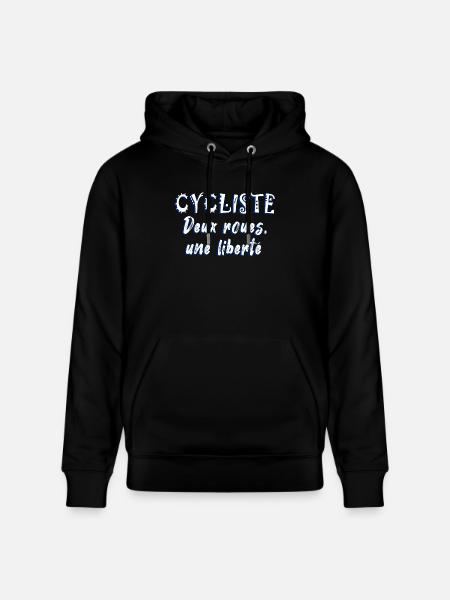 Bicycle Two-Wheeled Bicycle Freedom - Stanley/Stella CRUISER Unisex Organic Hoodie - black