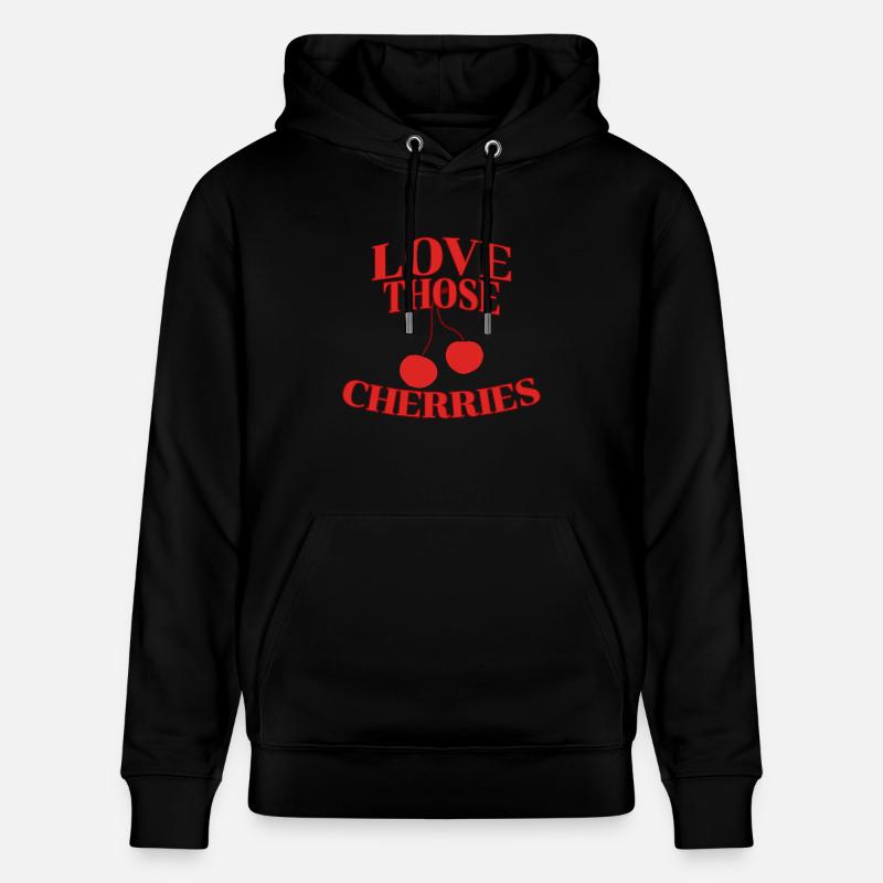 J’adore ces cerises - Sweat à capuche bio CRUISER Stanley/Stella Unisexe - noir