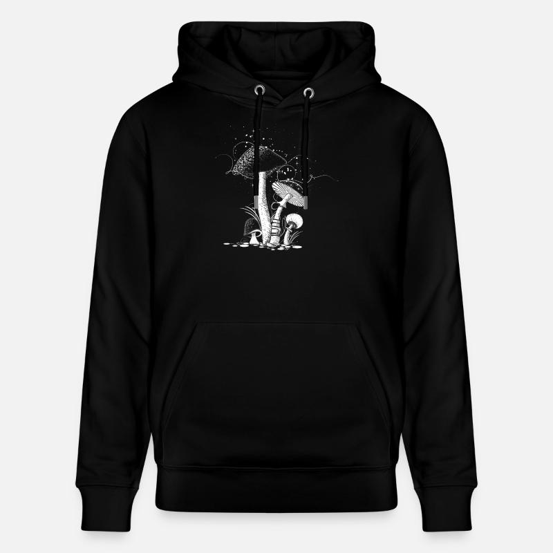 quatre champignons - Sweat à capuche bio CRUISER Stanley/Stella Unisexe - noir