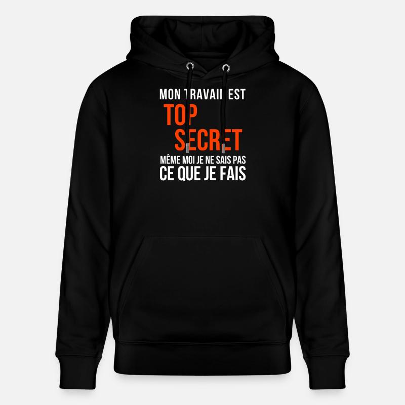travail, travail humour - Sweat à capuche bio CRUISER Stanley/Stella Unisexe - noir