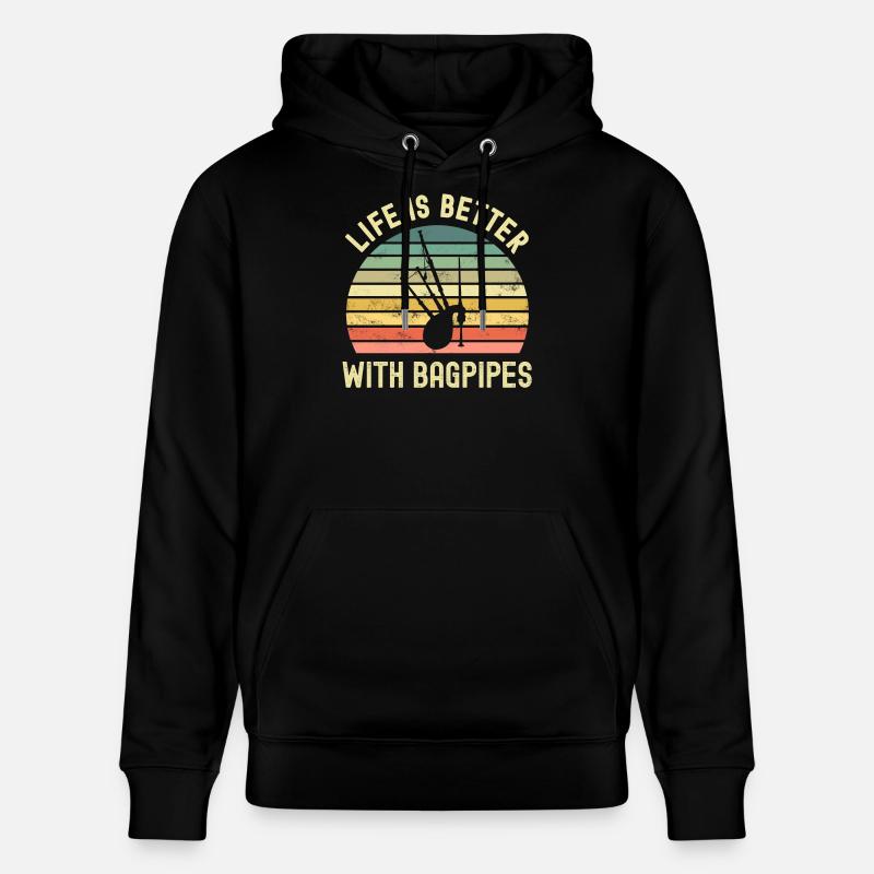 Dudelsack - Stanley/Stella Unisex Bio-Hoodie CRUISER - Schwarz