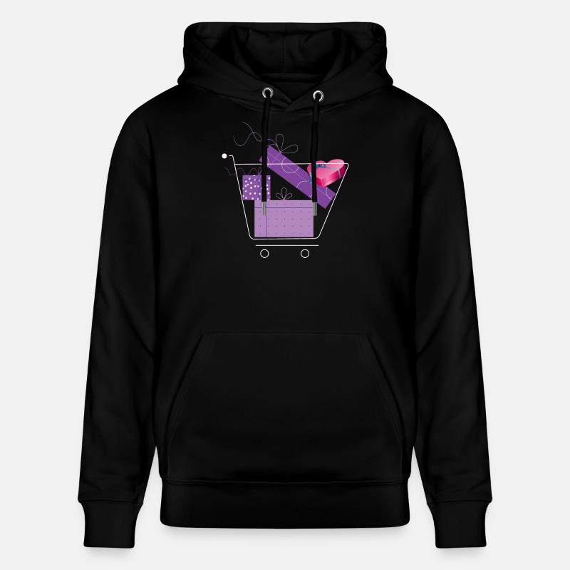 Panier avec cadeaux - Sweat à capuche bio CRUISER Stanley/Stella Unisexe - noir