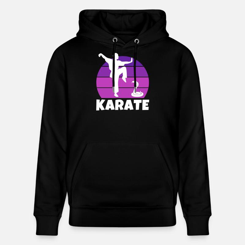 karaté, karatéka, karaté sport - Sweat à capuche bio CRUISER Stanley/Stella Unisexe - noir