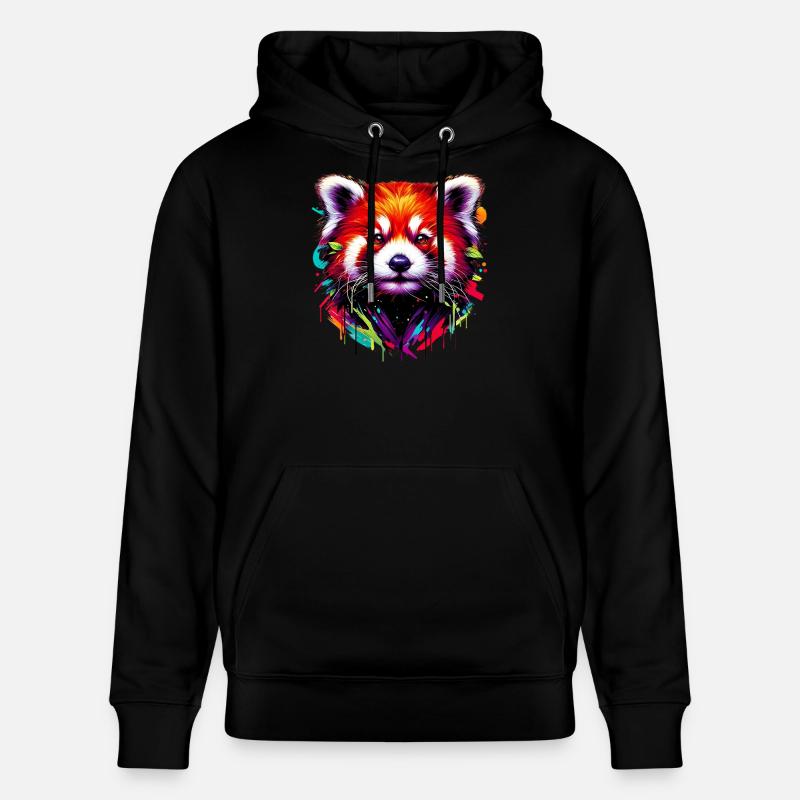 Petit panda - Sweat à capuche bio CRUISER Stanley/Stella Unisexe - noir