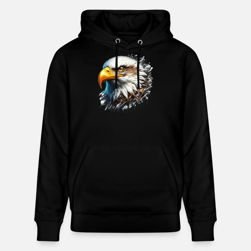 Adler - Stanley/Stella Unisex Bio-Hoodie CRUISER  - Schwarz