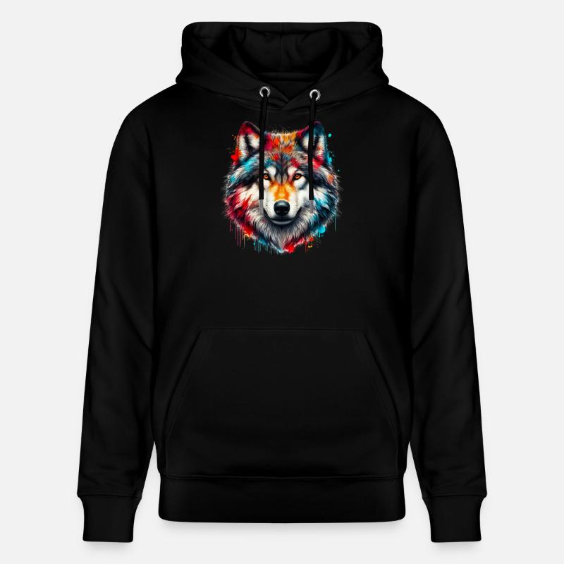 Loup - Sweat à capuche bio CRUISER Stanley/Stella Unisexe - noir