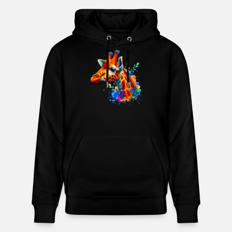 Girafe - Sweat à capuche bio CRUISER Stanley/Stella Unisexe - noir