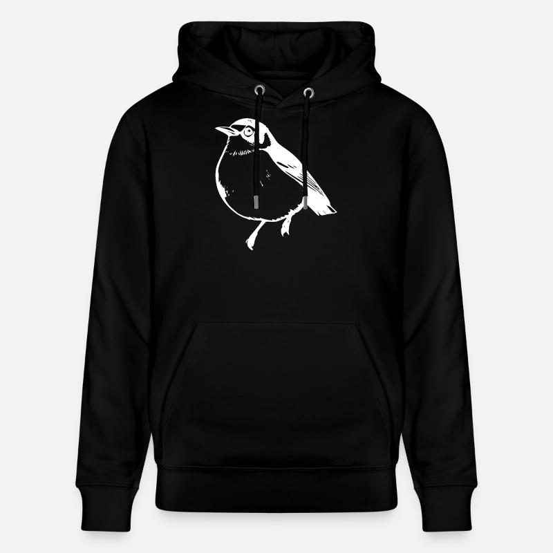 Blanc oiseau - Sweat à capuche bio CRUISER Stanley/Stella Unisexe - noir