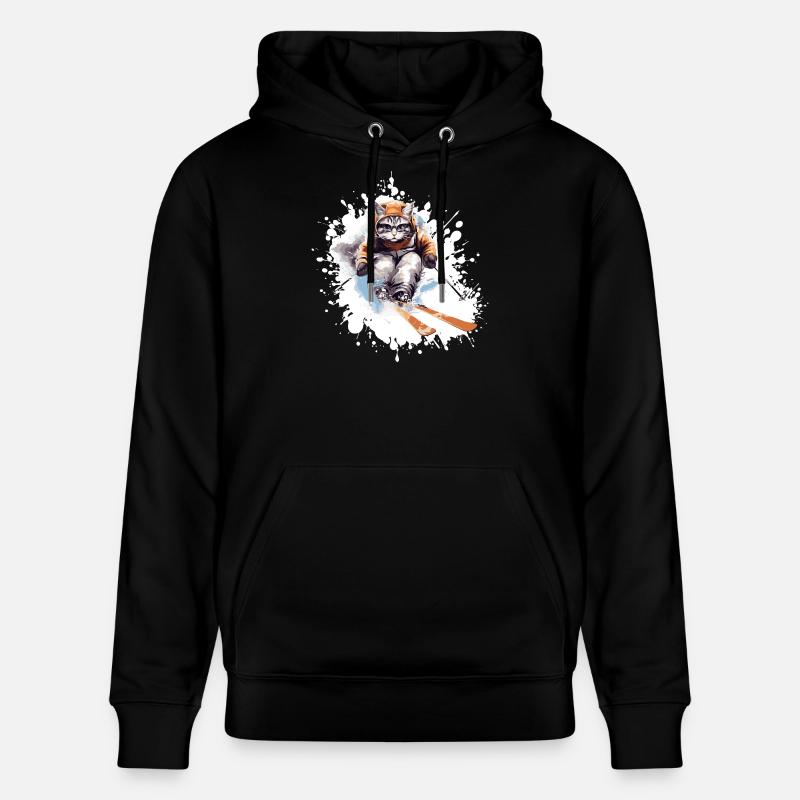 Cat Ski Skiing - Sweat à capuche bio CRUISER Stanley/Stella Unisexe - noir