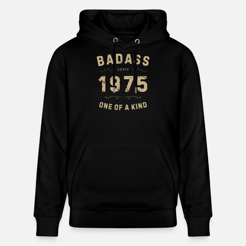 Badass 1975: Einzigartiger Retro-Stil - Stanley/Stella Unisex Bio-Hoodie CRUISER  - Schwarz