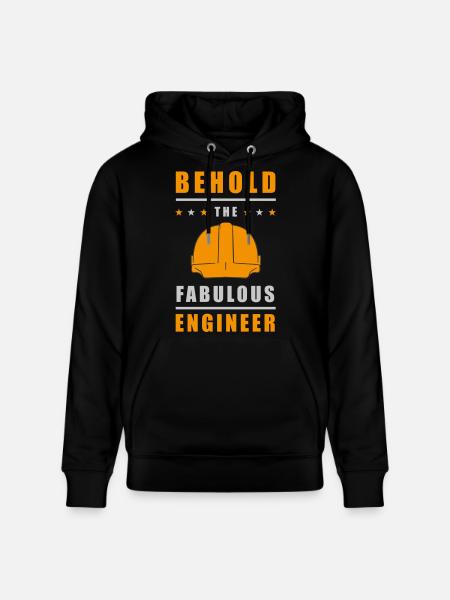 Fabulous Engineer Helmet - Stanley/Stella CRUISER Unisex Organic Hoodie - black
