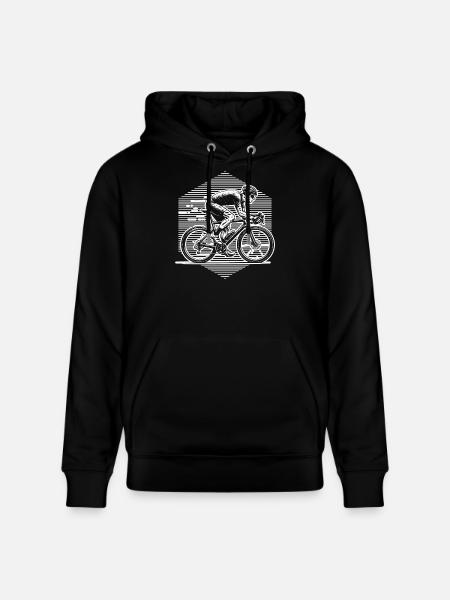 Simple road bike timeless design - Stanley/Stella CRUISER Unisex Organic Hoodie - black
