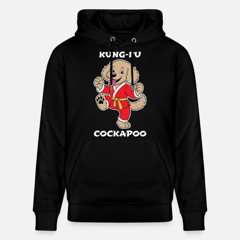 Cockapoo Kung-Fu - Stanley/Stella Unisex Bio-Hoodie CRUISER  - Schwarz