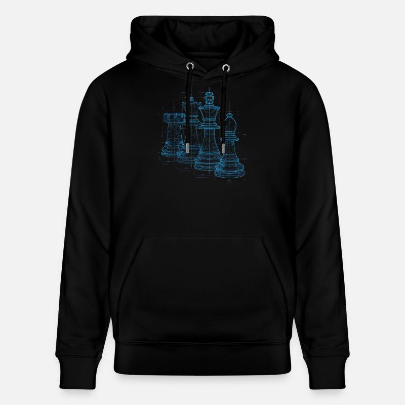 Cadeau Plan d’échecs pour hommes - Sweat à capuche bio CRUISER Stanley/Stella Unisexe - noir