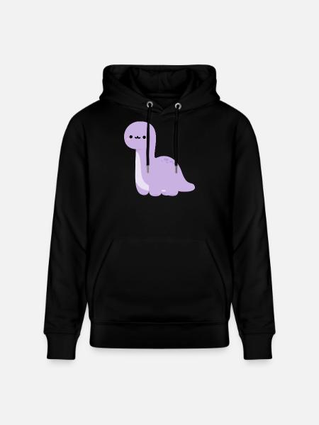 Brachiosaurus Lulu - Stanley/Stella CRUISER Unisex Organic Hoodie - black