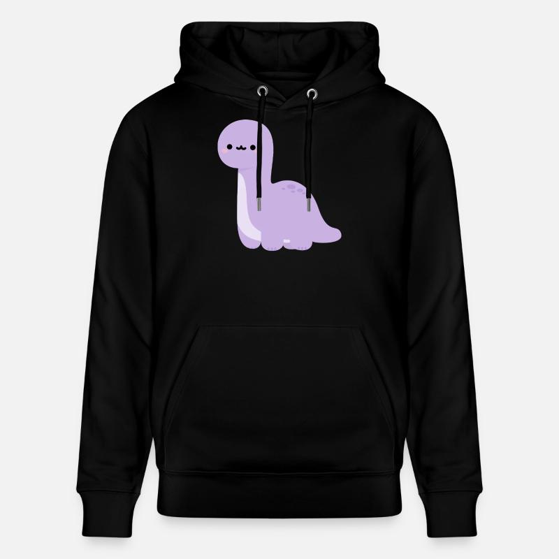 Brachiosaurus Lulu - Sweat à capuche bio CRUISER Stanley/Stella Unisexe - noir