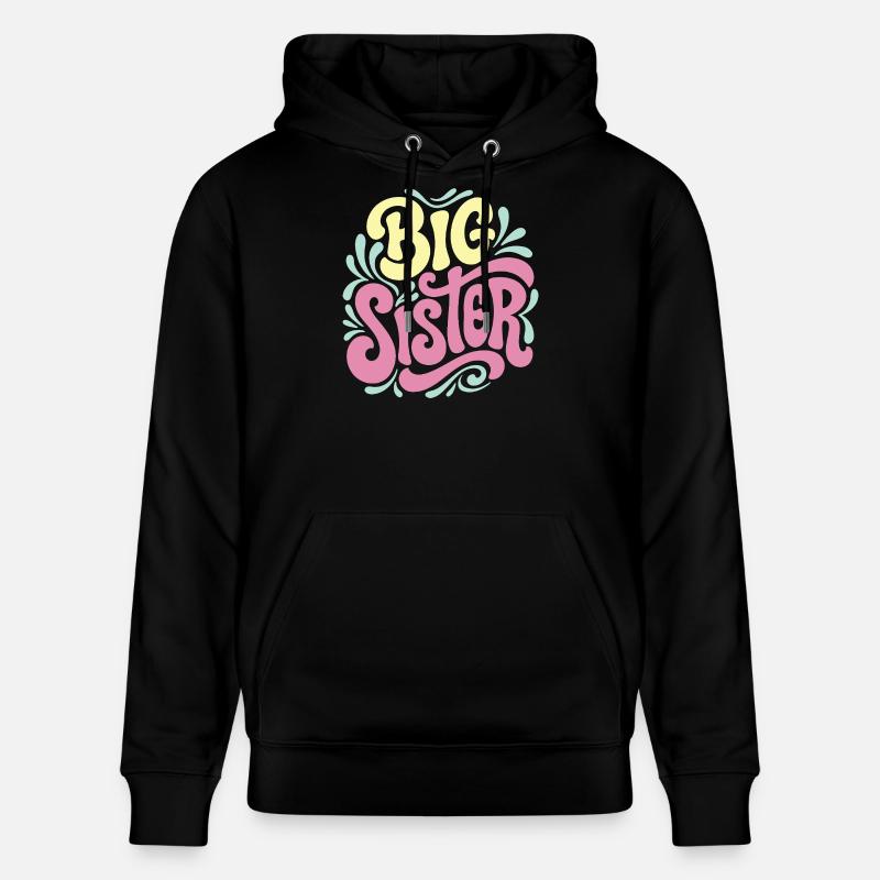 Große Schwester-Feier - Stanley/Stella Unisex Bio-Hoodie CRUISER - Schwarz
