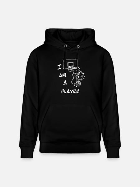 Basketball Player - Stanley/Stella CRUISER Unisex Organic Hoodie - black
