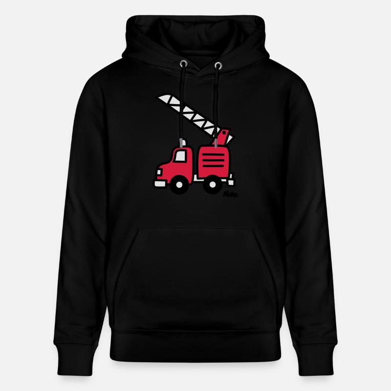 Feuerwehrauto (c) - Stanley/Stella Unisex Bio-Hoodie CRUISER  - Schwarz