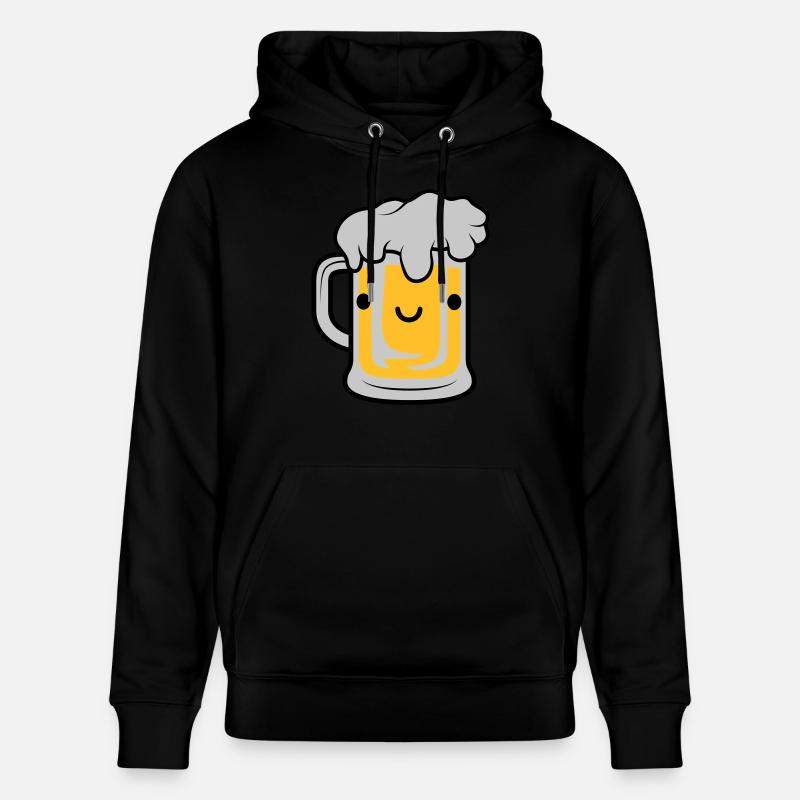 Süßes Bier Gesicht - Stanley/Stella Unisex Bio-Hoodie CRUISER  - Schwarz