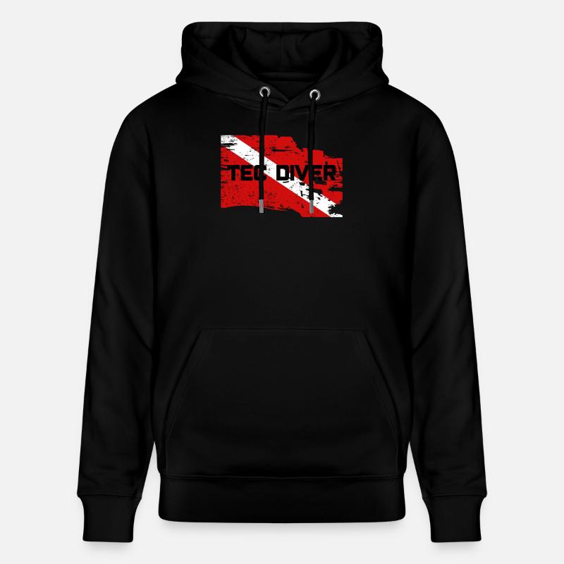 TEC DIVER - Stanley/Stella Unisex Bio-Hoodie CRUISER  - Schwarz