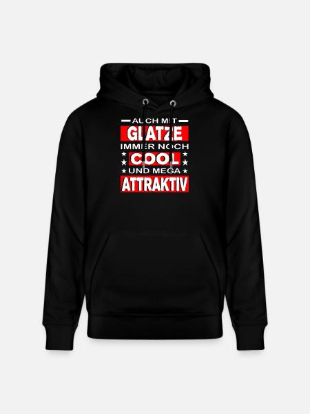 Glatze - Stanley/Stella Unisex Bio-Hoodie CRUISER - Schwarz