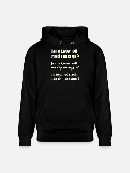 ja mei - Stanley/Stella Unisex Bio-Hoodie CRUISER  - Schwarz