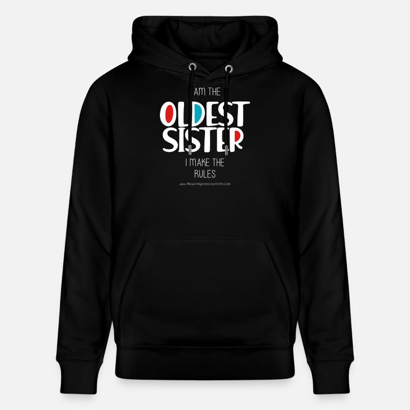Älteste Schwester - Stanley/Stella Unisex Bio-Hoodie CRUISER  - Schwarz