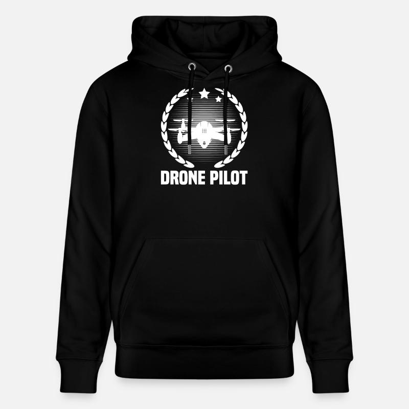 Pilote de drone - Sweat à capuche bio CRUISER Stanley/Stella Unisexe - noir