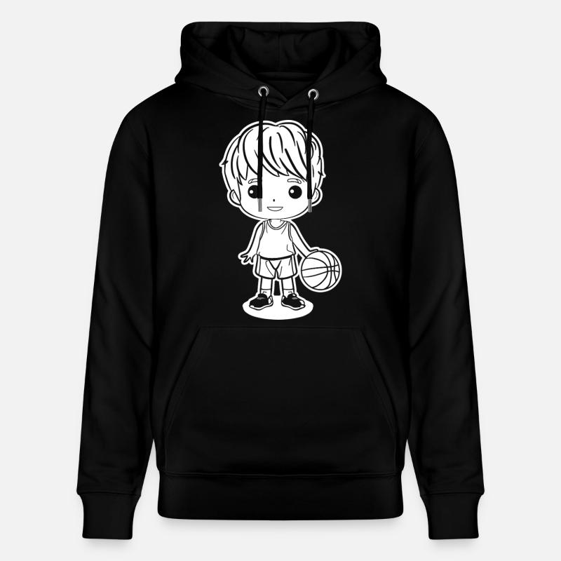 Petit garçon de basket-ball - Sweat à capuche bio CRUISER Stanley/Stella Unisexe - noir