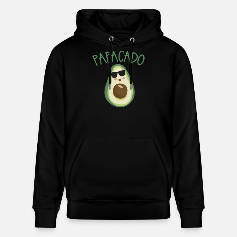 PAPACADO avocat avec lunettes de soleil - Sweat à capuche bio CRUISER Stanley/Stella Unisexe - noir