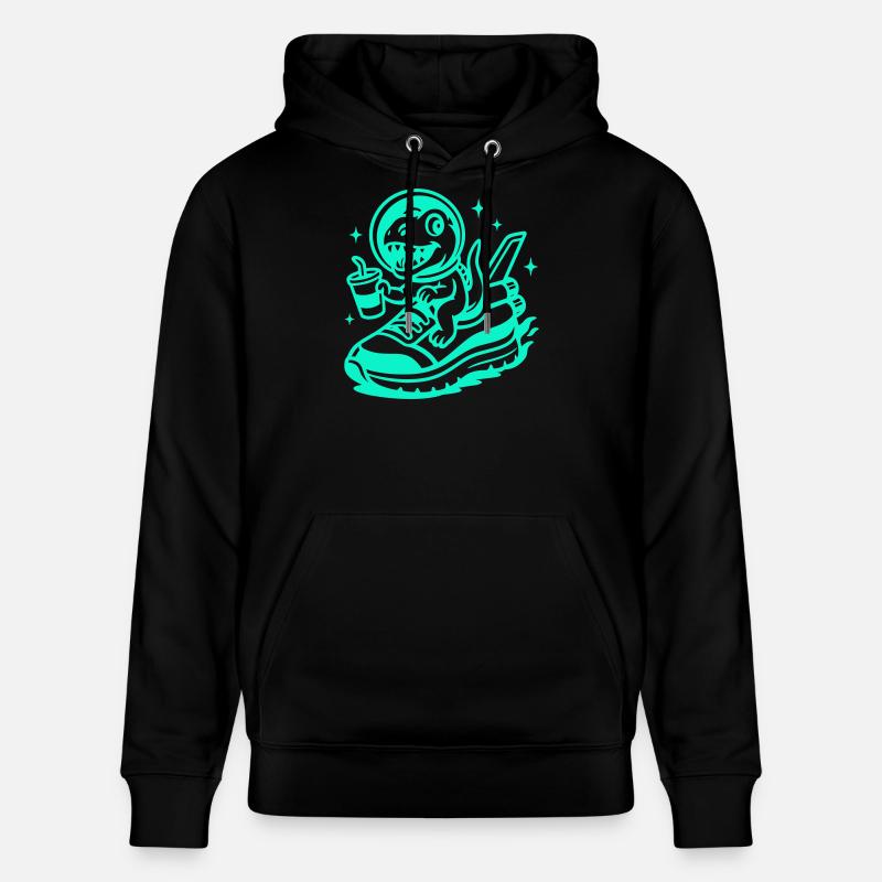 Space Fun Saurus Junior - Sweat à capuche bio CRUISER Stanley/Stella Unisexe - noir