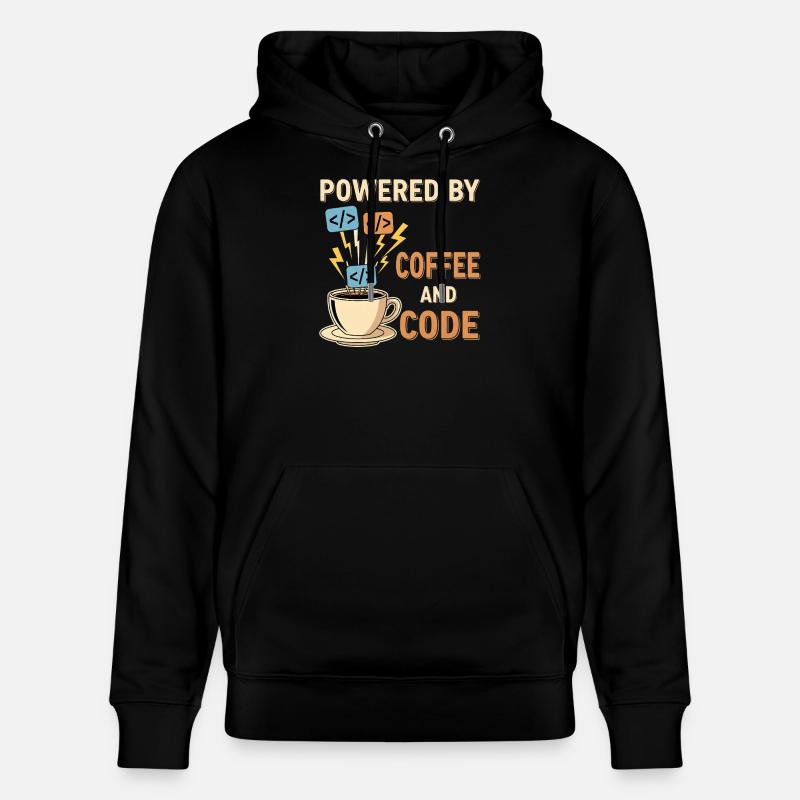 Programmateur Café Motif Design - Sweat à capuche bio CRUISER Stanley/Stella Unisexe - noir