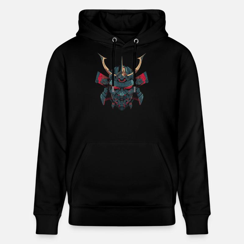 Samouraï méca - Sweat à capuche bio CRUISER Stanley/Stella Unisexe - noir