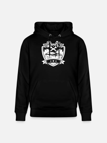Car Shield Logo - Stanley/Stella CRUISER Unisex Organic Hoodie - black
