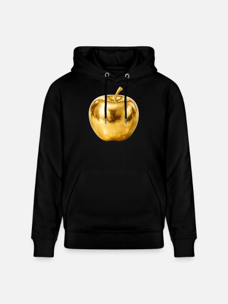 Golden Apple – Premium Shine - Stanley/Stella CRUISER Unisex Organic Hoodie - black