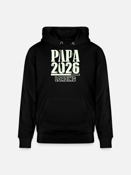 Papa 2026 Loading - Stanley/Stella CRUISER Unisex Organic Hoodie - black
