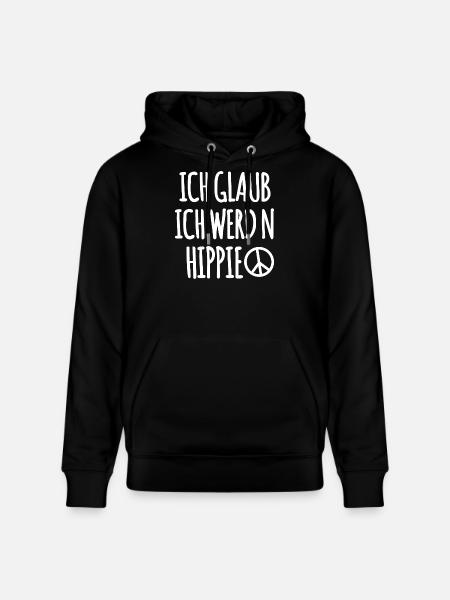 Peace Symbol Lustiger Spruch - Stanley/Stella Unisex Bio-Hoodie CRUISER  - Schwarz