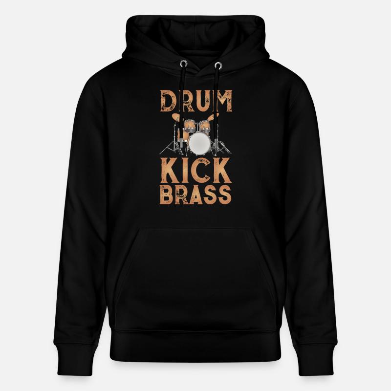 Brown Conception tambour - Sweat à capuche bio CRUISER Stanley/Stella Unisexe - noir