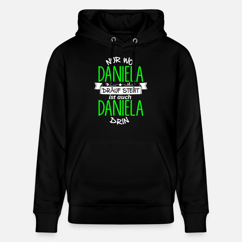 DANIELA die Echte - Stanley/Stella Unisex Bio-Hoodie CRUISER  - Schwarz